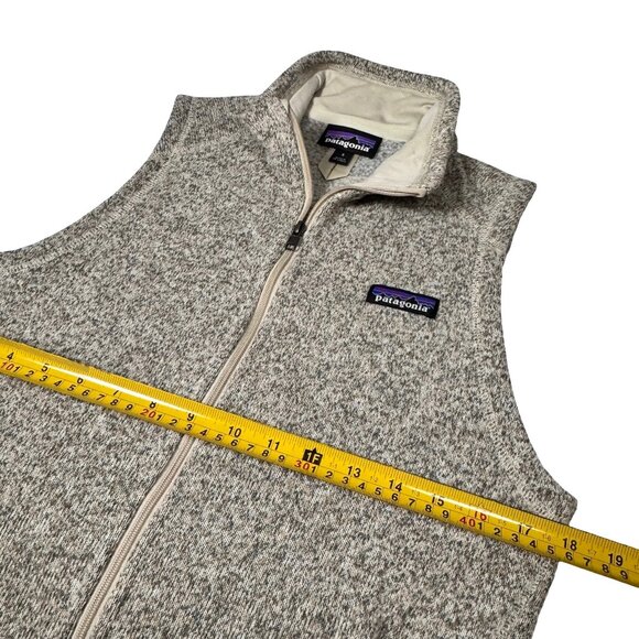 Patagonia Womens Better Sweater Vest Sz S Beige Full Zip Fleece Gorpcore Outdoor - Picture 3 of 10